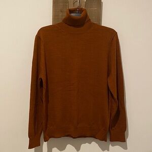 Elegant Tan Turtleneck Sweater for Women